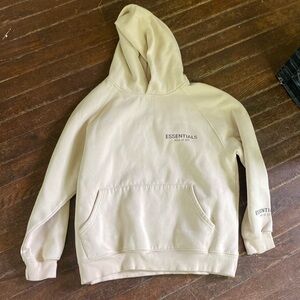ESSENTIALS cream hoodie size small great condition